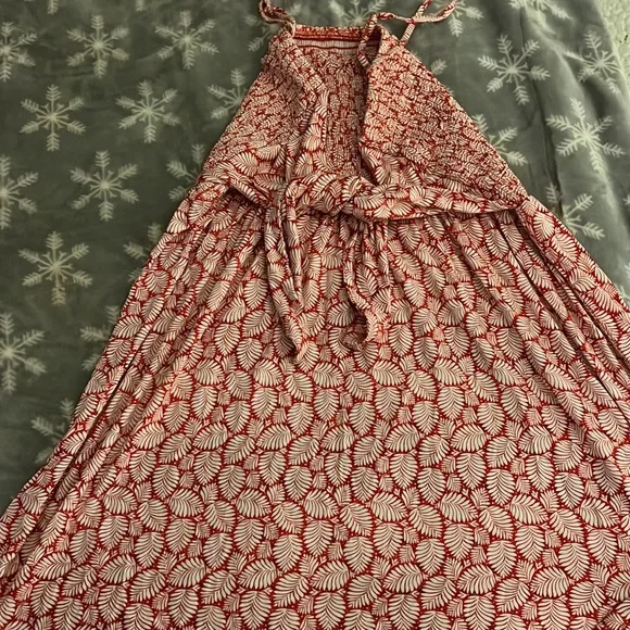 EUC loft tie back beach dress - Picture 4 of 5